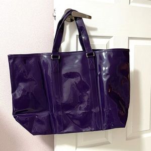 [MARC JACOBS] BIG PURPLE PVC SHORT-HANDLE BAG